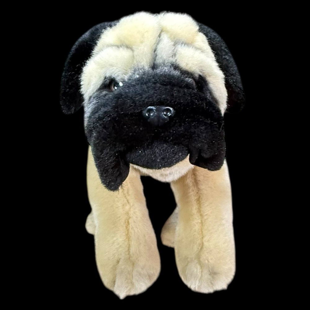 Animal Alley Pug Dog Plush Stuffed Animal Toys R Us 12" 2000 - Picture 2 of 9